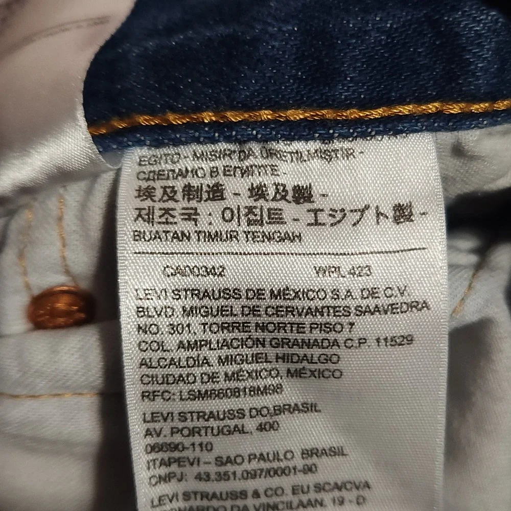 Levi's 501 Jeans Men's 31x30 Mid Rise Button Fly Straight Blue Denim Classic‎